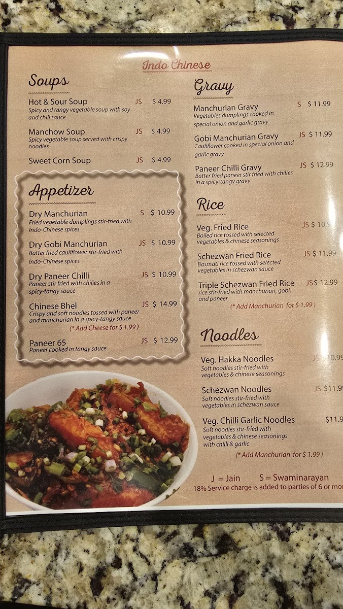 Honest Indian Vegetarian Restaurant Menu - Image 5